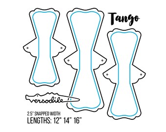 2.5" Tango | Cloth Pad Pattern | 12" 14" 16" | DIY Cloth Menstrual Pads
