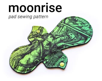MOONRISE Cloth Pad Sewing Pattern | All 3 Widths included