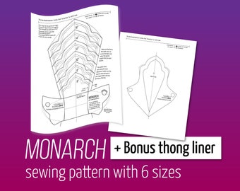 Monarch Cloth Pad Sewing Pattern| 6 lengths | Not interchangeable with other Versodile patterns