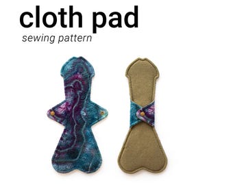 Willy Cloth Pad Sewing Pattern  | 2.75" Snapped | 8" to 17"