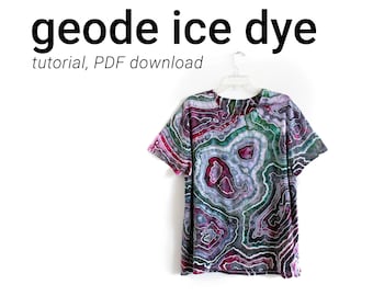 Ice Dye Tutorial for Geode Tie Dye