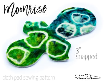 3" MOONRISE | Cloth Pad Sewing Patterns | 6" to 18" | DIY Cloth Menstrual Pads