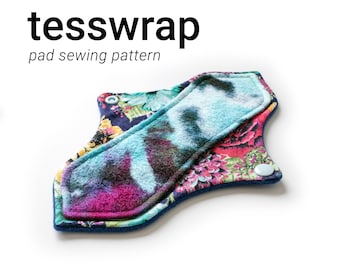 Cloth Pad Pattern TESSWRAP | 6" - 12" | S0 many options for customization | Straight style