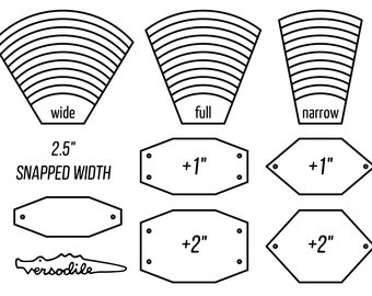 2.5" Radial Cloth Pad Pattern | 3 flare angles for better fit | Mix & Match Parts