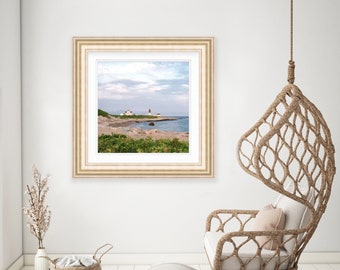 Lighthouse Art, Point Judith Lighthouse, Narragansett, Rhode Island, Lighthouse Photo, Nautical Print, Coastal Home Decor, New England Art