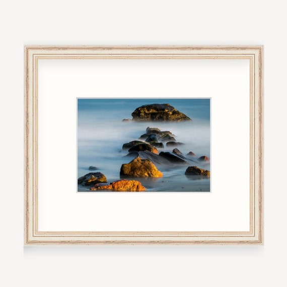 Gift Boxed, Framed Art, Scarborough Beach, Narragansett, Rhode Island, Framed Print, Coastal, Rhode Island Gift, Art, Gift, Beach Art, RI