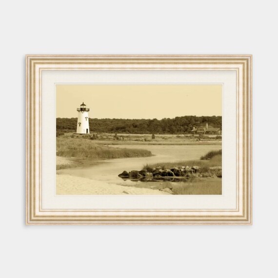 Edgartown Lighthouse, Martha's Vineyard, MA, New England, Travel Photography, Beach, Nautical, Photograph, Artwork, Coastal Decor