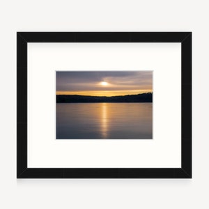 Gift Boxed, Framed Art, Lake Winnipesaukee, Meredith, New Hampshire, Framed Print, Lake Winnipesaukee Gift, Art, Gift, Lake House Decor, Ice