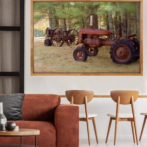 Country Art, Foster, Rhode Island, Vintage, Tractors, Autumn Photography, Farm, New England Photograph, Country Home Decor, Fall Decor, RI image 6