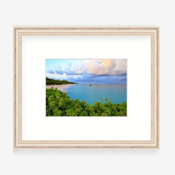 Gift Boxed, Framed Art, Bermuda, Long Bay Beach, Caribbean Art, Framed Print, Coastal, Caribbean Gift, Art, Gift, Beach Art, Beach Art