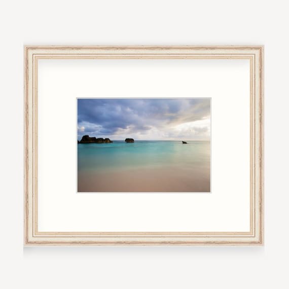 Gift Boxed, Framed Art, Bermuda, The Reefs Resort, Caribbean Art, Framed Print, Coastal, Caribbean Gift, Art, Gift, Beach Art, Beach Art