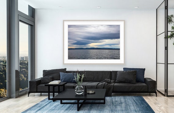 Lake Champlain, Burlington, Vermont, Photography, Lake Art, Print, Home Decor, Artwork, Photograph, Wall Art, Vermont Art, Photo, Mountains