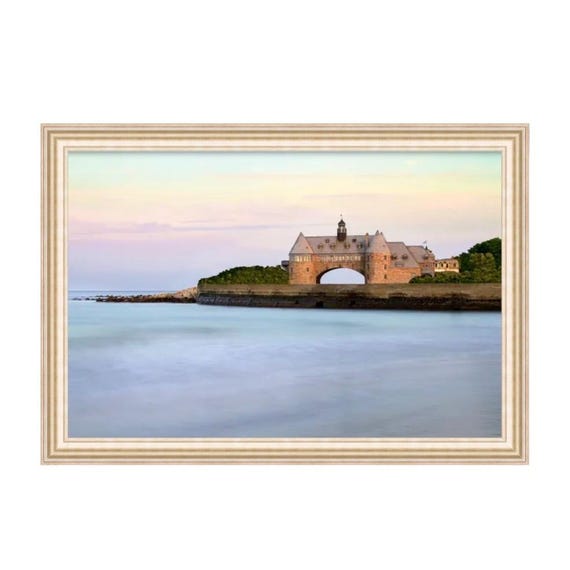 Framed Narragansett Towers Art Print: Rhode Island Coastal Decor