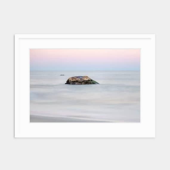 Scarborough Beach Canvas Print: Rhode Island Coastal Wall Art