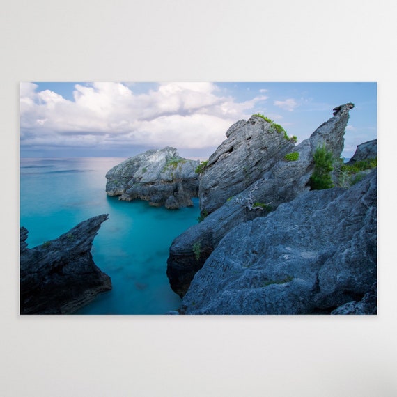 Bermuda Canvas Art, Bermuda, Canvas Wall Art, Coastal Home Decor, Bermuda Artwork, Seascape Photography, Tropical Wall Art, Coastal Canvas