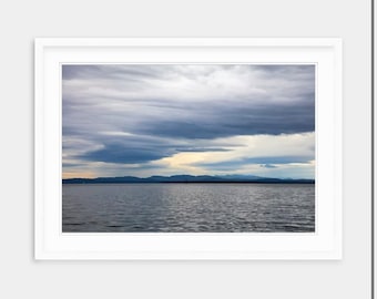 Lake Champlain Photography Print: Burlington Vermont Lake Art