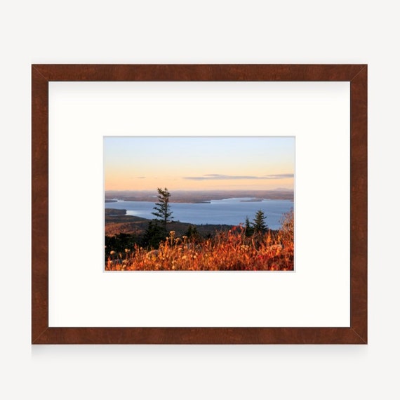 Gift Boxed, Framed Art, Acadia National Park, Cadillac Mountain, Maine, Framed Print, Coastal, Maine Gift, Art, Gift, Coastal Art, Ocean