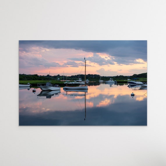 Canvas Wall Art, Nashaquitsa Pond, Chilmark, Martha's Vineyard Photogrqphy, Sailboat Photography, Martha’s Vineyard Wall Art, Coastal Decor