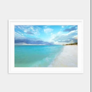 Turks and Caicos Photography Print: Grace Bay Beach Coastal Art