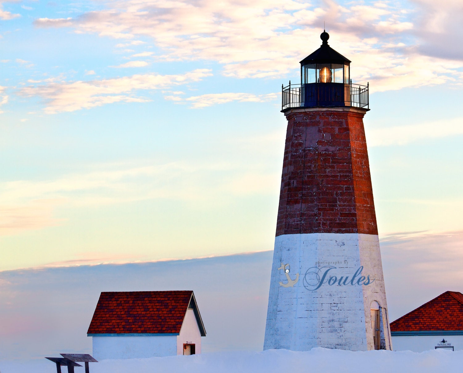 Point Judith Lighthouse Sunset Point Judith Narragansett Etsy