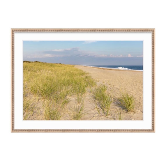 East Beach Rhode Island Beach Dunes Photography: Coastal Photo Art Print