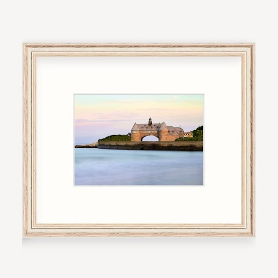 Gift Boxed, Framed Art, Narragansett Towers, Narragansett, Rhode Island, Framed Print, Coastal, Rhode Island Gift, Art, Gift, Beach Art, RI