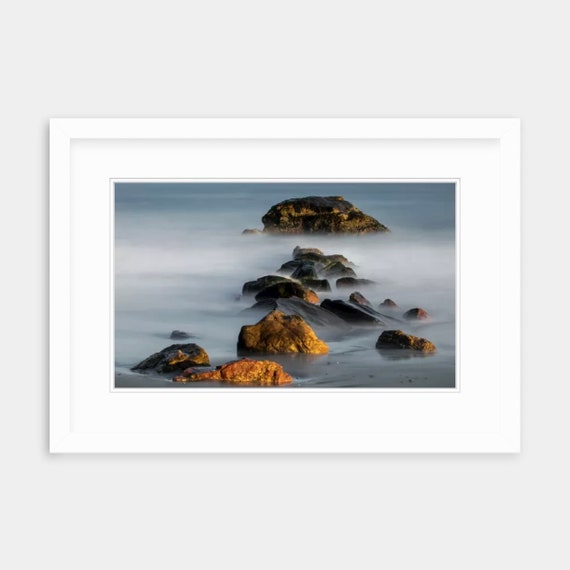 Framed Art, Scarborough Beach, Narragansett, Rhode Island, Rhode Island Framed Art, Framed Print, Coastal Art, Seascape, Beach, New England