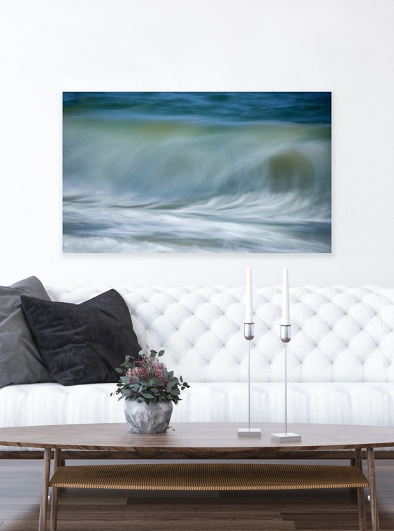 South Beach Martha's Vineyard Canvas: Coastal Wave Photography