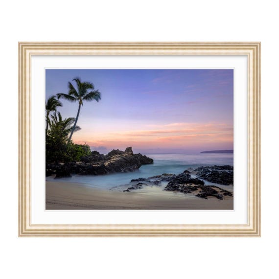Pa’ako Beach aka Secret Cove, Makena Maui Hawaii Photograph: Coastal Seascape Art Print