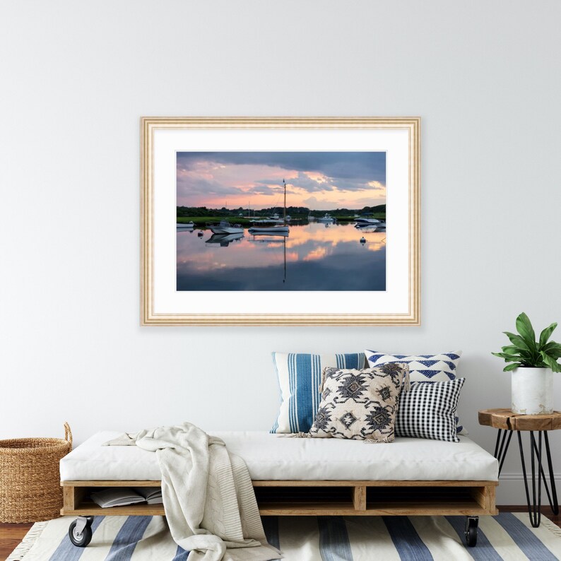 Nashaquitsa Pond, Chilmark, Nautical, Martha's Vineyard, New England Wall Art, Coastal Art, Coastal Decor, Marthas Vineyard Photography image 2