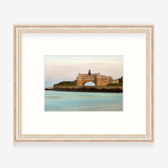 Gift Boxed, Framed Art, Narragansett Towers, Narragansett, Rhode Island, Framed Print, Coastal, Rhode Island Gift, Art, Gift, Beach Art, RI