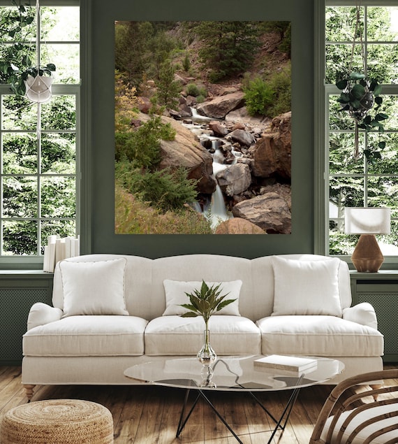 Eldorado Canyon Waterfall Canvas Print: Colorado Nature Wall Art