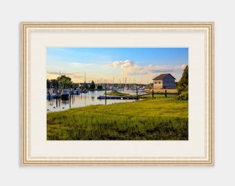 Wickford, Rhode Island, Boats, New England, Ocean, Coastal, Seascape, Art, Photograph, Rhode Island Photography, Artwork, Sailboats, Sunset