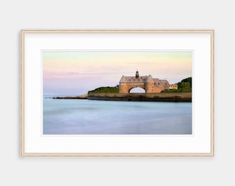 Narragansett Towers Canvas Print: Rhode Island Coastal Art