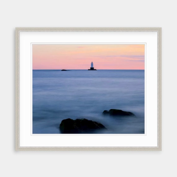 Sakonnet Lighthouse, Sakonnet Point, Little Compton, Rhode Island, Lighthouse Art, New England, Coastal Wall Art, Seascape, Lighthouse Print