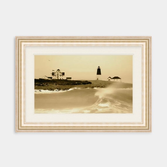 Point Judith Lighthouse, Narragansett, Rhode Island, Lighthouses, Photograph, Nautical, Ocean, Seaside, Coastal Decor, Artwork