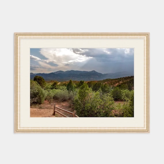 Garden of the Gods, Colorado Springs, Colorado, Rocky Mountains, Hiking, Nature, Decor, Sunset, Photograph, Wall Art, Colorado Photography