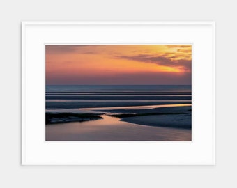 Cape Cod Sunset Photograph: Skaket Beach Coastal Art Print