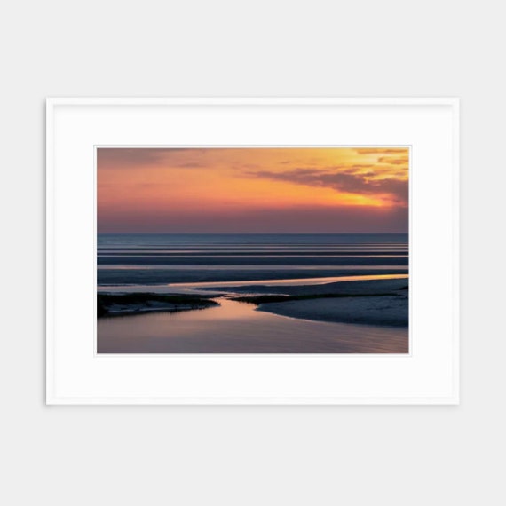 Cape Cod Sunset Photograph: Skaket Beach Coastal Art Print