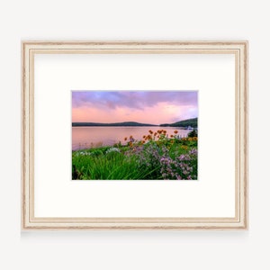 New Hampshire Art, Gift Boxed Framed Art, Floral Photography, Lake Winnipesaukee Art, New Hampshire Photo,  Lake Winnipesaukee Framed Photo