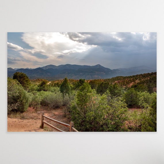 Garden of the Gods, Colorado Springs, Colorado, Nature, Photography, Canvas, Wall Art, Mountains, Artwork, Horseback, Canvas Wall Art, Art