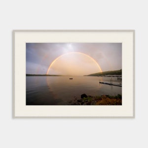 Lake Winnipesaukee Artwork, Church Landing, Lake Winnipesaukee Wall Art, Meredith, New Hampshire Photography, New England, Rainbow Wall Art