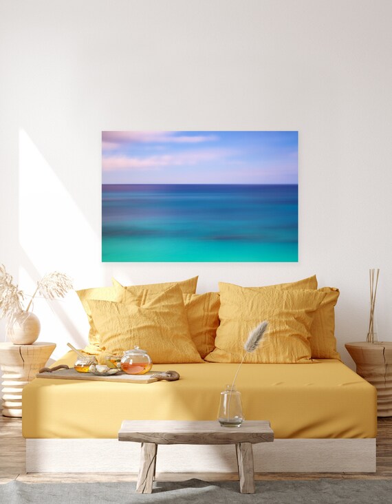 Bermuda Artwork, Abstract, Ocean Art, Bermuda, Sunset Artwork, Tropical Art, Canvas Wall Art, Coastal Wall Art, Coastal Home Decor