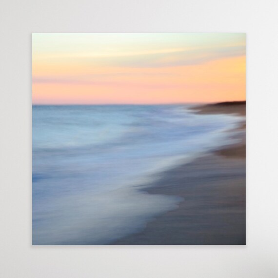 South Beach, Katama, Martha's Vineyard, Canvas, Abstract, Beach, Photography, Coastal, Decor, Wall Art, Sunset, Seascape, Ocean, Gift
