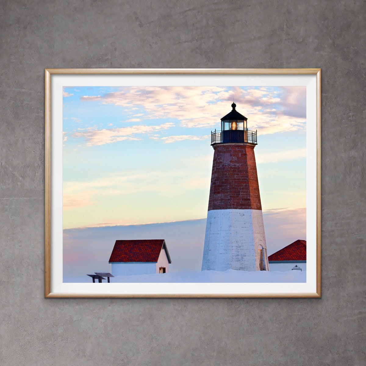 Point Judith Lighthouse Sunset Point Judith Narragansett Etsy