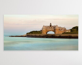 Narragansett Towers Canvas Print: Rhode Island Coastal Decor