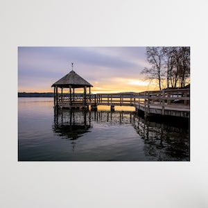 Lake Winnipesaukee Canvas Art, Lake Winnipesaukee Artwork, Church Landing, Meredith, New Hampshire Wall Art, Lake Winnipesaukee Home Decor