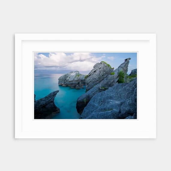 Bermuda Artwork, Warwick Parish, Bermuda, Fine Art, Canvas, Artwork, Tropical, Seascape, Coastal, Bermuda Photography, Ocean, Cliffs, Art