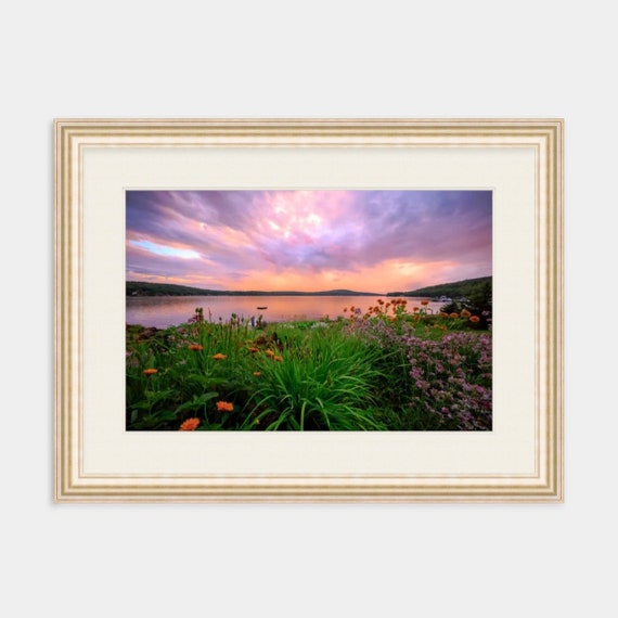 Canvas Wall Art, New Hampshire Artwork, Church Landing, Lake Winnipesaukee, Meredith, New England Photography