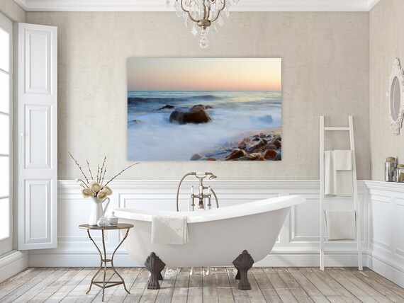 Weekapaug, Westerly, Rhode Island, Watch Hill, Canvas, Beach Photography, Ocean Waves, Coastal Home Decor, Wall Art, Ocean Art, New England